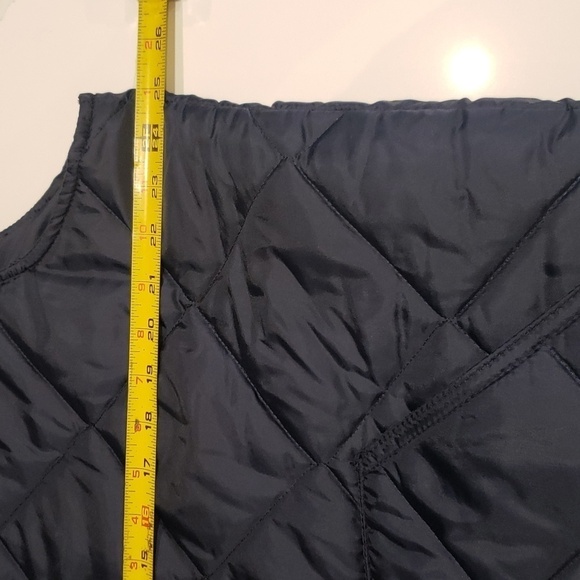 Marks Quilted Vest Mens Large Navy Blue Liner Size Large - Picture 8 of 9